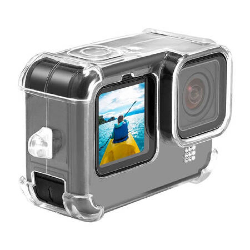 Θήκη Puluz Housing Silicone Case with Lens Cap & Neck Strap for GoPro Hero 9 / Hero 10 / Hero 11 / Hero 12 Clear