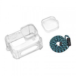 Θήκη Puluz Housing Silicone Case with Lens Cap & Neck Strap for GoPro Hero 9 / Hero 10 / Hero 11 / Hero 12 Clear