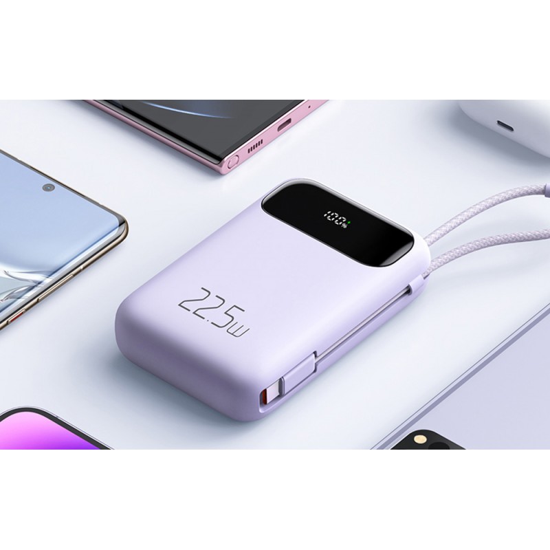 Εξωτερική Μπαταρία Mcdodo Power Bank MC-3245 10000mAh, 22.5W Type-C Cable Purple