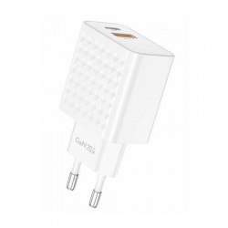 Φορτιστής Ταξιδιού Foneng Fast Charge EU42 USB-C & USB-A 20W White