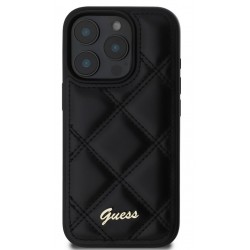 Θήκη Guess PU Leather Quilted Case Apple iPhone 16 Pro Max (6.9") Black