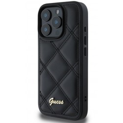 Θήκη Guess PU Leather Quilted Case Apple iPhone 16 Pro Max (6.9") Black