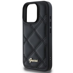 Θήκη Guess PU Leather Quilted Case Apple iPhone 16 Pro Max (6.9") Black