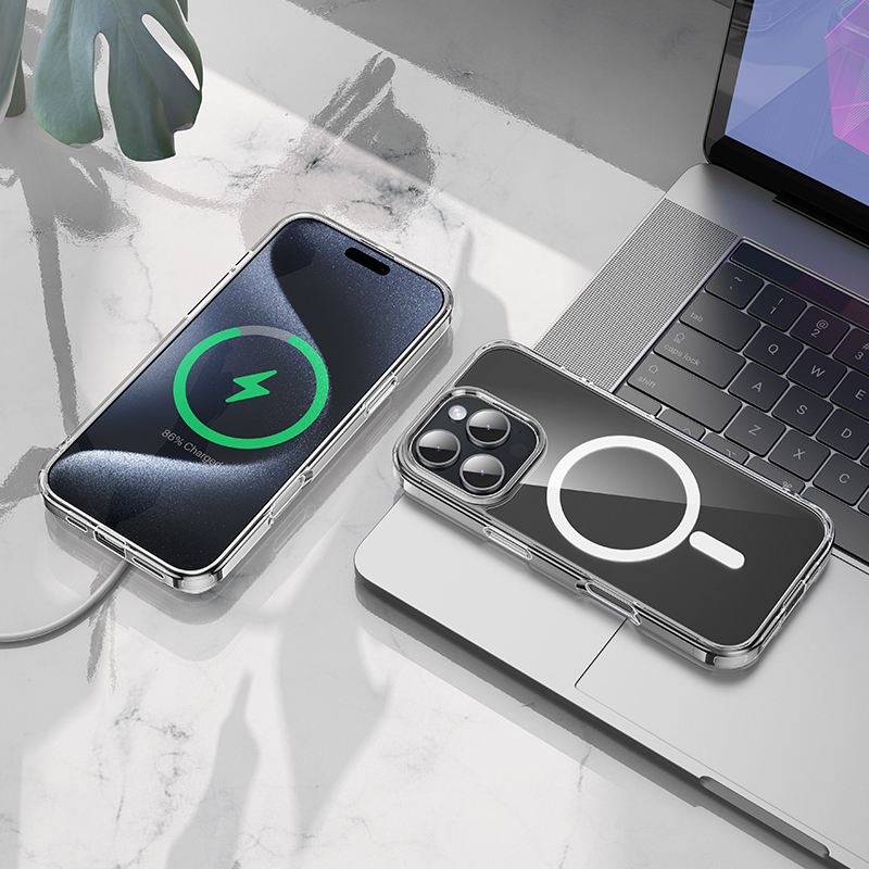 Θήκη Borofone Case BI5 Ice Shield Magnetic MagSafe Apple iPhone 16 Pro Max (6.9") Clear