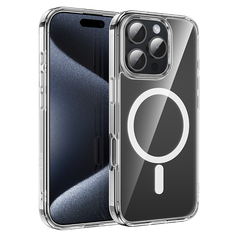 Θήκη Borofone Case BI5 Ice Shield Magnetic MagSafe Apple iPhone 16 Pro Max (6.9") Clear