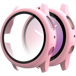 Θήκη PC Full Glass Screen Protector Samsung Galaxy Watch Active2 (44mm) Pink