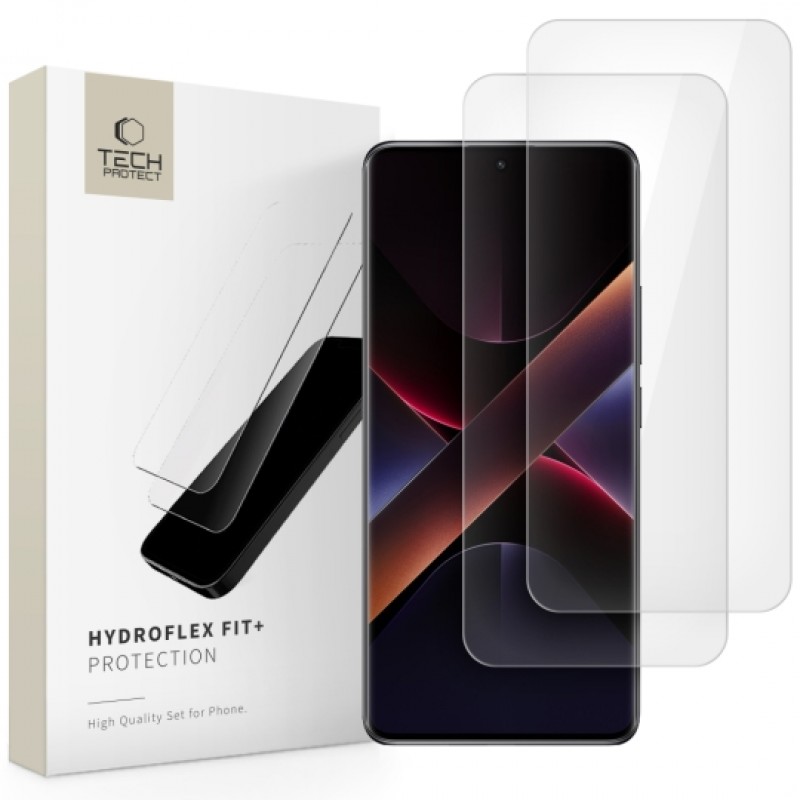 Μεμβράνη Προστασίας Hydrogel Tech-Protect Hydroflex Fit 2-Pack  Xiaomi Redmi Note 14 Pro 5G / 14 Pro+ Plus 5G / Poco X7 5G Clear