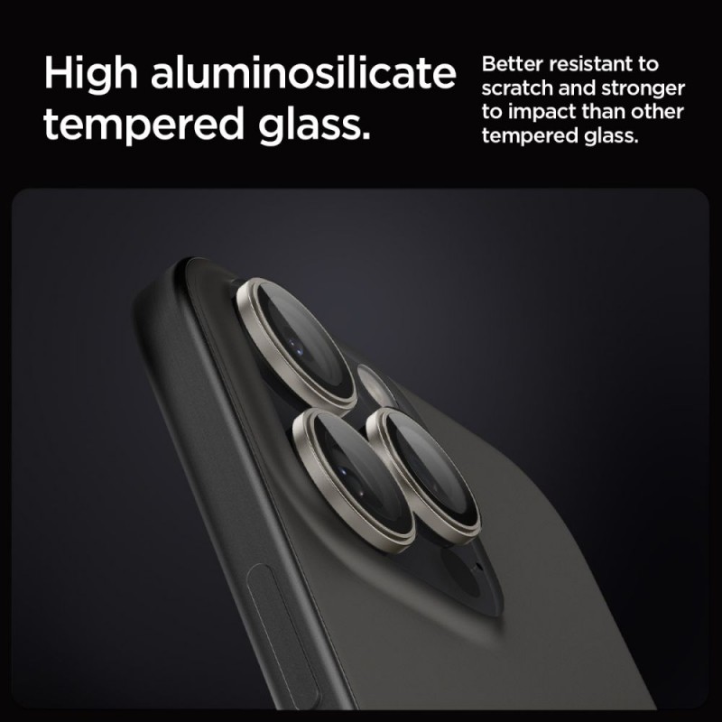 Γυαλί Προστασίας Spigen Optik. Pro Glass Tr Ez Fit Camera Lens Apple iPhone 16 Pro (6.1")/16 Pro Max (6.7") Natural Titanium (AGL07163) (2τμχ) Γυαλί Προστασίας Spigen Optik. Pro Glass Tr Ez Fit Camera Lens Apple iPhone 16 Pro (6.1")/16 Pro Max (6.7") Natural Titanium (AGL07163) (2τμχ)