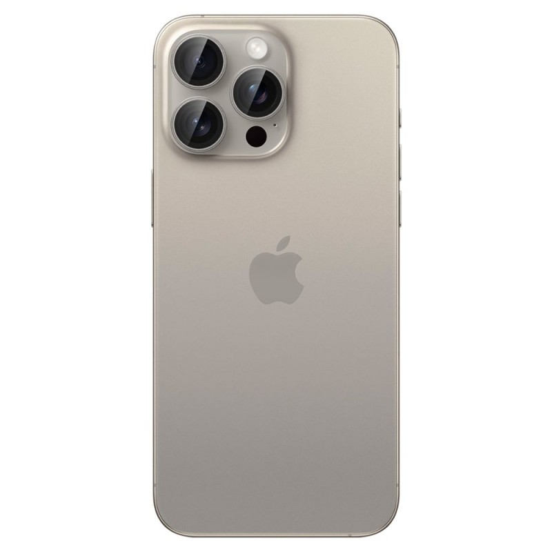 Γυαλί Προστασίας Spigen Optik. Pro Glass Tr Ez Fit Camera Lens Apple iPhone 16 Pro (6.1")/16 Pro Max (6.7") Natural Titanium (AGL07163)  (2τμχ)