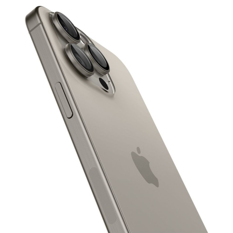 Γυαλί Προστασίας Spigen Optik. Pro Glass Tr Ez Fit Camera Lens Apple iPhone 16 Pro (6.1")/16 Pro Max (6.7") Natural Titanium (AGL07163)  (2τμχ)