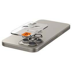 Γυαλί Προστασίας Spigen Optik. Pro Glass Tr Ez Fit Camera Lens Apple iPhone 16 Pro (6.1")/16 Pro Max (6.7") Natural Titanium (AGL07163)  (2τμχ)