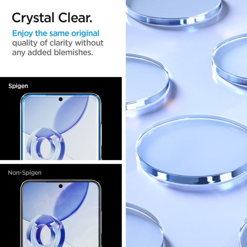 Γυαλί Προστασίας Spigen Glass EZ FIT FC 2-Pack Samsung Galaxy S24 / S25 Full Screen Cover Black (AGL07440)
