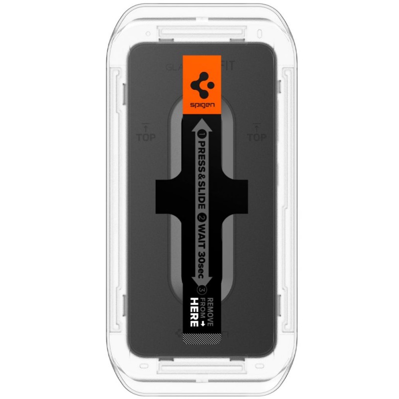 Γυαλί Προστασίας Spigen Glass EZ FIT FC 2-Pack Samsung Galaxy S24 / S25 Full Screen Cover Black (AGL07440)