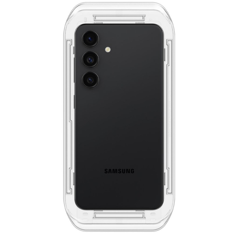 Γυαλί Προστασίας Spigen Glass EZ FIT FC 2-Pack Samsung Galaxy S24 / S25 Full Screen Cover Black (AGL07440)