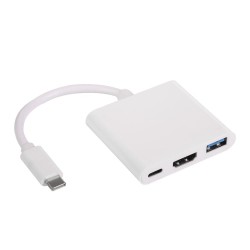 Αντάπτορας Akyga AK-AD-57 USB-C Docking Station Με HDMI 4K Ασημί Αντάπτορας Akyga AK-AD-57 USB-C Docking Station Με HDMI 4K Ασημί