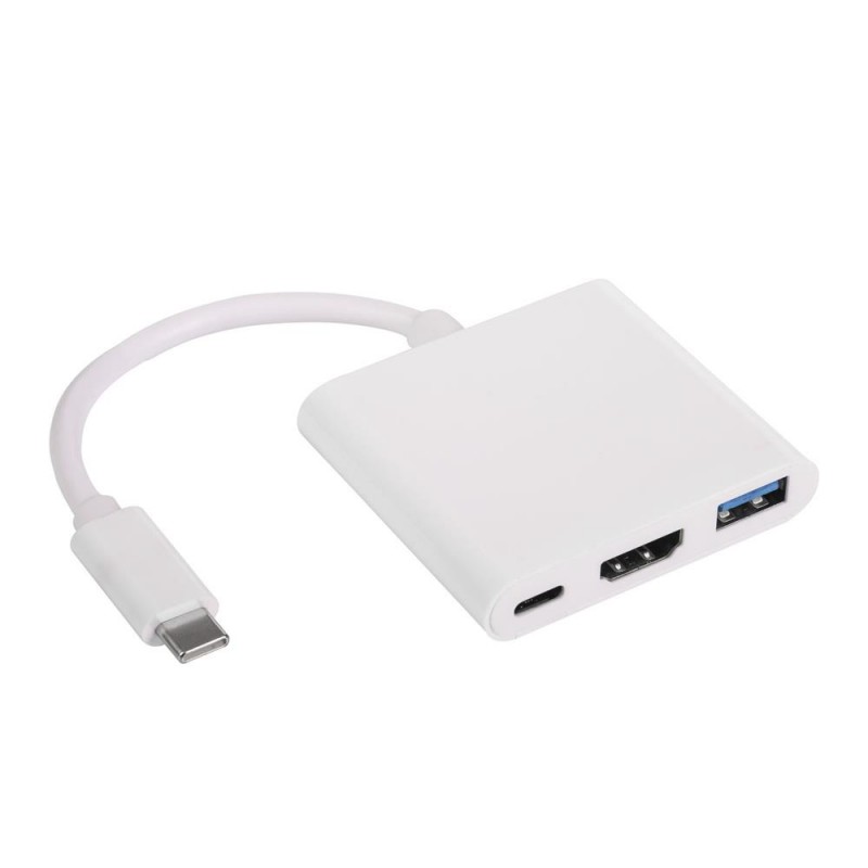 Αντάπτορας Akyga AK-AD-57 USB-C Docking Station Με HDMI 4K Ασημί Αντάπτορας Akyga AK-AD-57 USB-C Docking Station Με HDMI 4K Ασημί