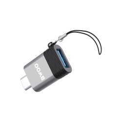 Μετατροπέας BWOO BZ35 USB-C male σε USB-A female Γκρι