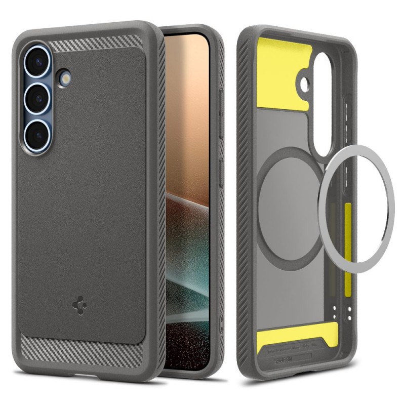 Θήκη Spigen Rugged Armor Mag Magsafe Samsung Galaxy S25 5G SM-S931 Marble Grey (ACS08999)