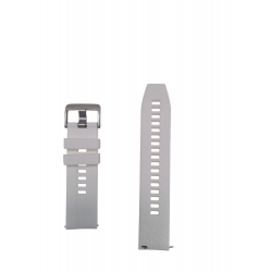 Ανταλλακτικό λουράκι QuickFit Silicone Strap Stripes White για Samsung Galaxy Watch3(45mm)/Watch(46mm)/Huawei Watch 3 (46mm)/ Watch 3 Pro (48mm)/GT 2/Pro/Honor GS Pro/Amazfit GTR 3 (46mm)/GTR 3 Pro/GTR(47mm)/ Stratos 3(48mm) (22mm)