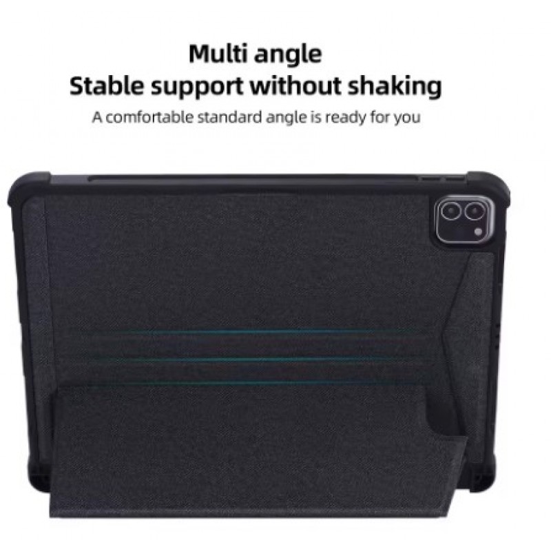 Θήκη Πληκτρολογίου/ Υποδοχή Γραφίδας & Keyboard QWERTY with Touchpad Apple iPad Air 10.9" (2020)/Air 10.9" (2022) / iPad Air 11" (2024) Black