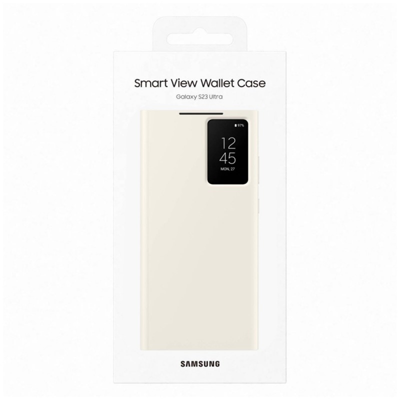 Θήκη Samsung Clear View Cover EF-ZS918CUEGWW Samsung Galaxy S23 Ultra 5G SM-S918 Cream (Original)