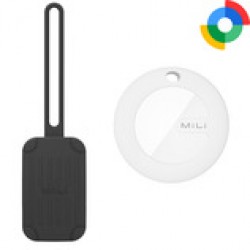 MiLi GPS Bluetooth MiTag Tracker HD-P16-Lu Android Luggage Tag Black