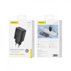 Φορτιστής Ταξιδιού Foneng Fast Charge EU64 USB 18W Black
