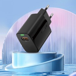 Φορτιστής Ταξιδιού Foneng Fast Charge EU64 USB 18W Black