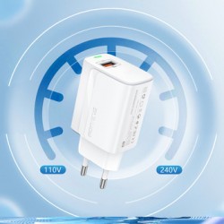 Φορτιστής Ταξιδιού Foneng Fast Charge EU64 USB 18W White