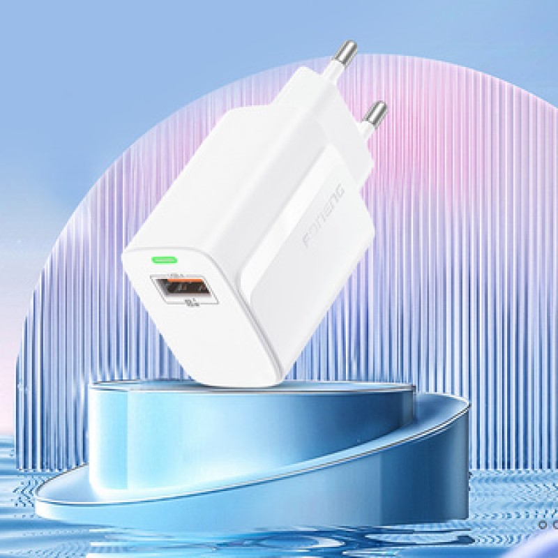 Φορτιστής Ταξιδιού Foneng Fast Charge EU64 USB 18W White