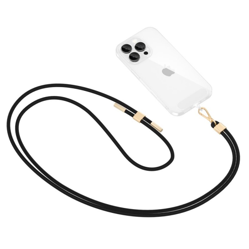  Λουράκι Λαιμού στήριξης Θήκης Tech-Protect C2S Rope CrossBody Strap Black/Gold