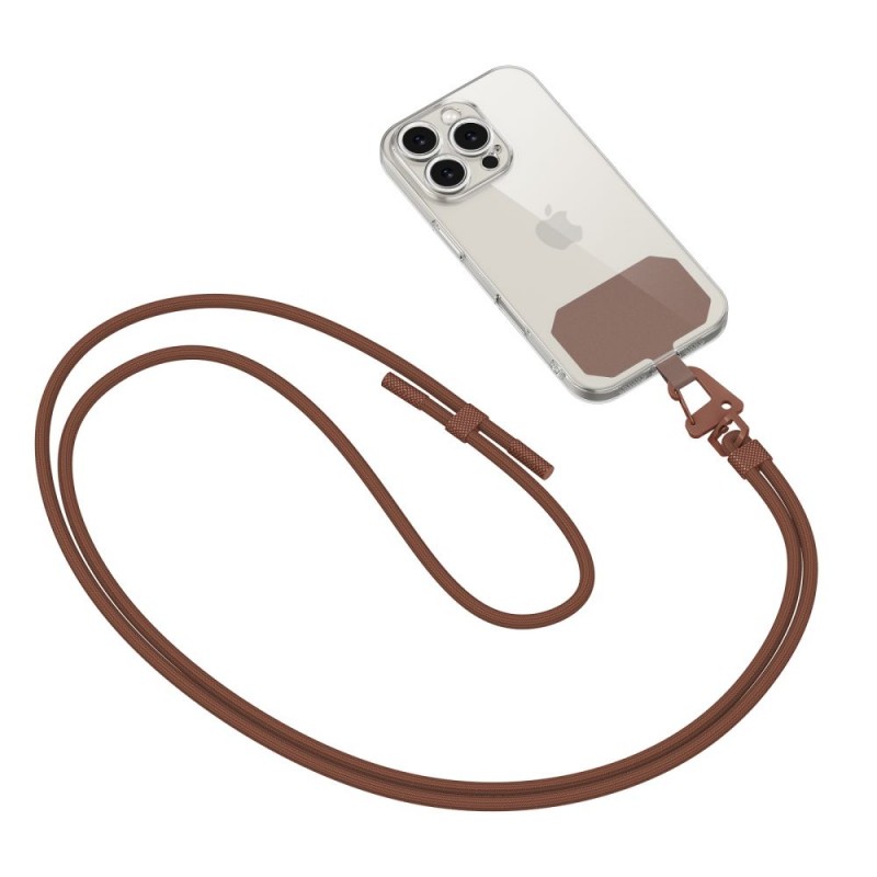  Λουράκι Λαιμού στήριξης Θήκης Tech-Protect C5S Rope CrossBody Strap Chocolate Brown