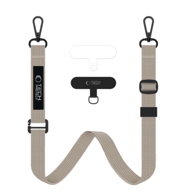  Λουράκι Λαιμού στήριξης Θήκης Tech-Protect C6S Rope CrossBody Cosmic Latte