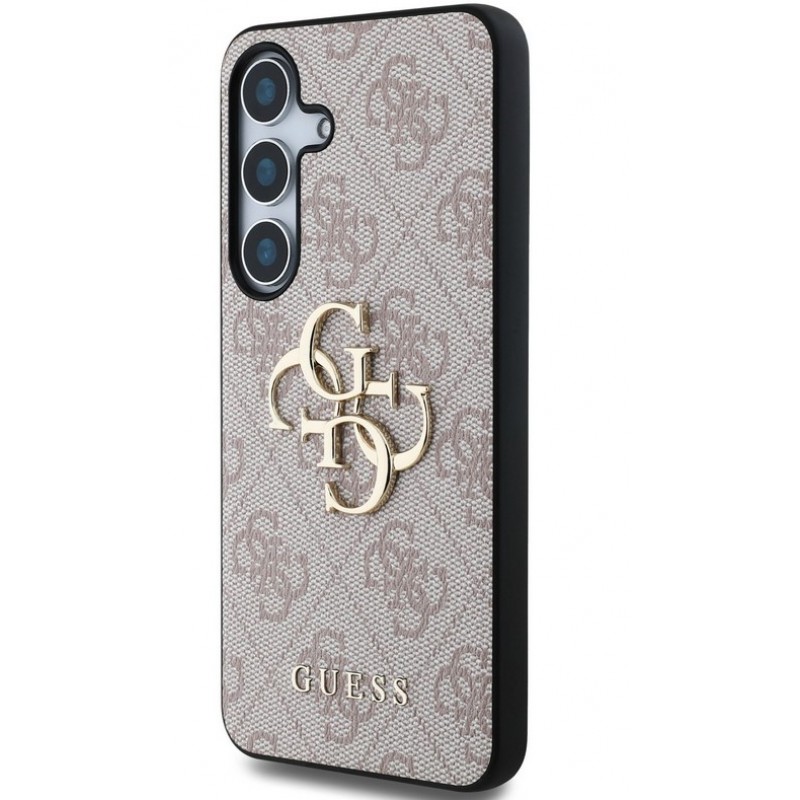 Θήκη Guess PU 4G Metal Logo Case for Samsung Galaxy S25 Ultra 5G S938 Pink