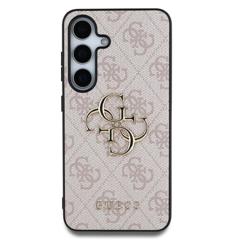 Θήκη Guess PU 4G Metal Logo Case for Samsung Galaxy S25 Ultra 5G S938 Pink