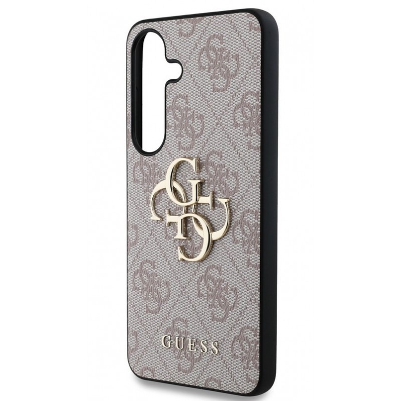 Θήκη Guess PU 4G Metal Logo Case for Samsung Galaxy S25 Ultra 5G S938 Pink