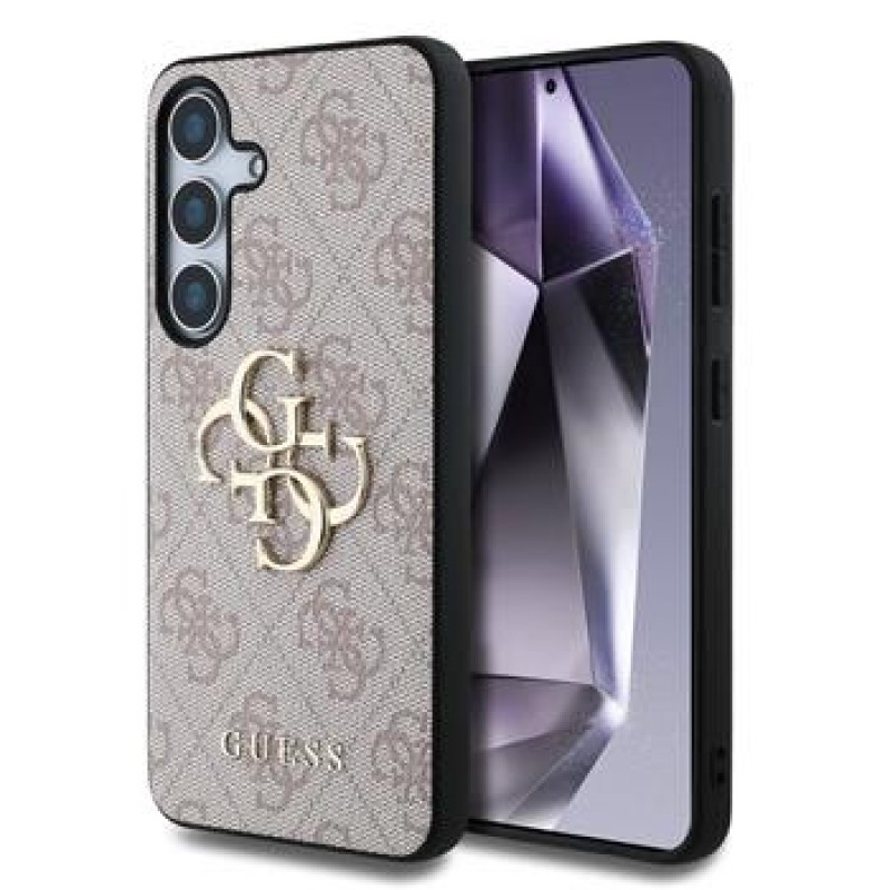 Θήκη Guess PU 4G Metal Logo Case for Samsung Galaxy S25 Ultra 5G S938 Pink