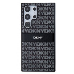 Θήκη DKNY PU Leather Repeat Pattern Tonal Stripe Case Samsung Galaxy S24 Ultra 5G S928 Black