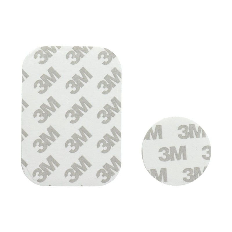 Ανταλλακτικές Πλάκες For Magnet Car Holder With Leather Silver