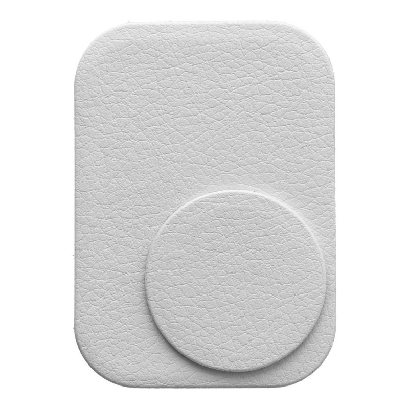 Ανταλλακτικές Πλάκες For Magnet Car Holder With Leather Silver