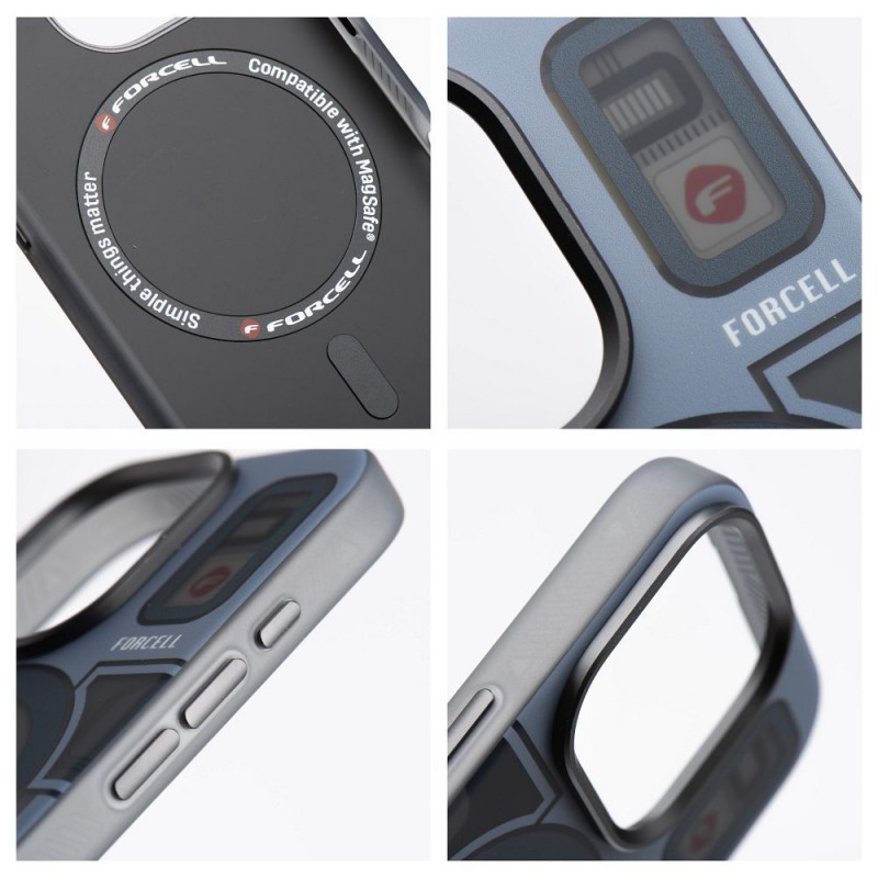 Θήκη Forcell F-Protect with Dual 4D Technology & MagSafe Case Samsung Galaxy S25 Ultra 5G S938 Cyber Grey