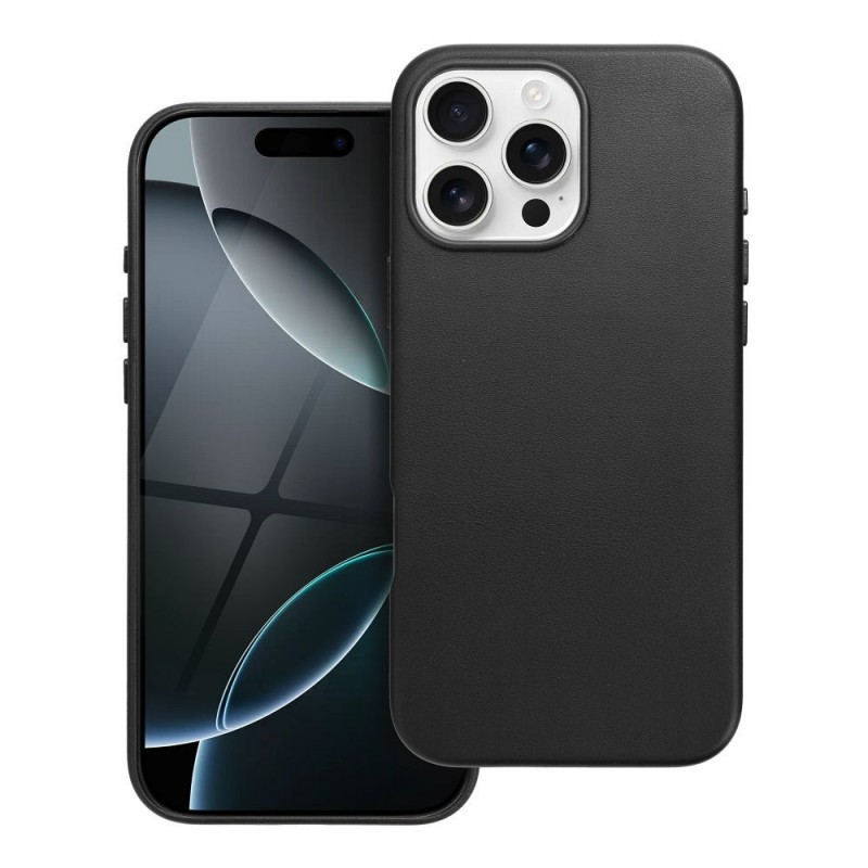 Θήκη Leather Mag Cover Case For Iphone 16 Pro Max Black