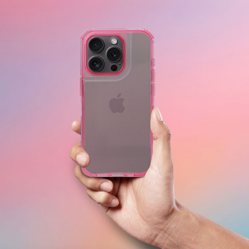 Θήκη Matrix Clear Case for Apple iPhone 16 (6.1") Pink