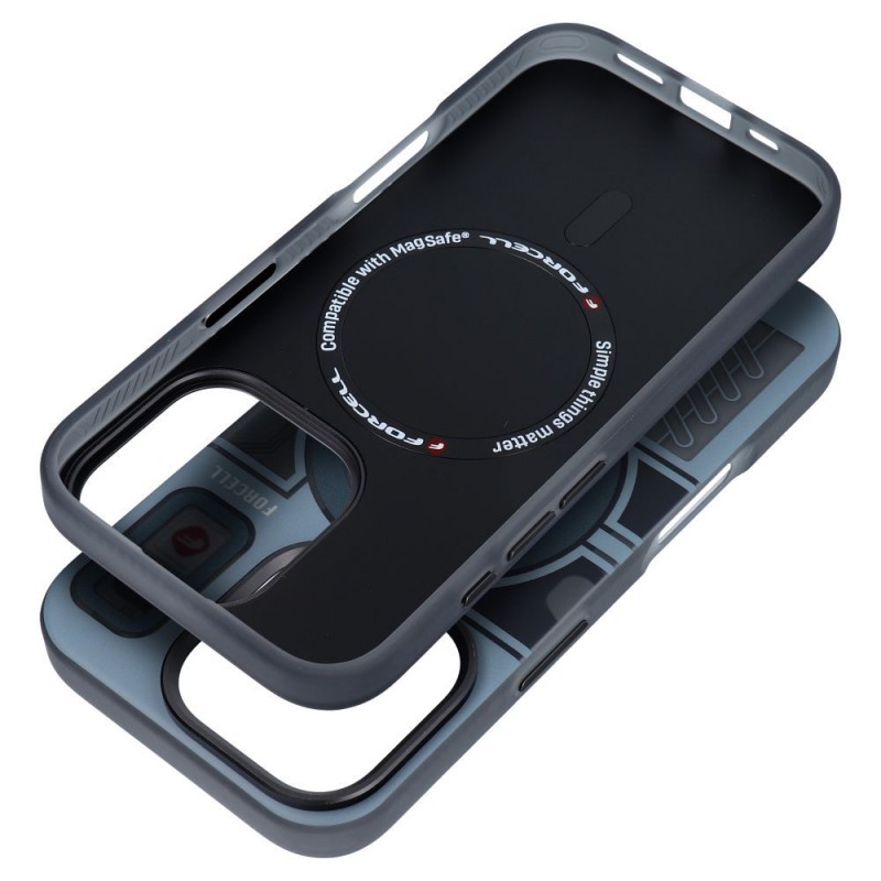 Θήκη Forcell F-Protect with Dual Layer 4D Technology Military Drop-Test Compatible With Magsafe For Case Apple iPhone 16 Pro Max (6.9") Cyber Grey
