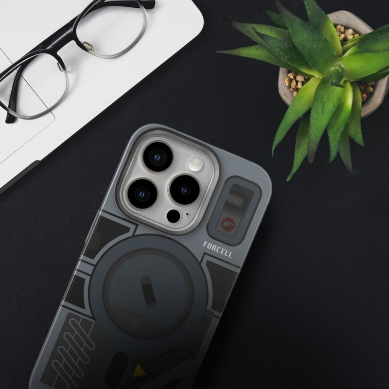 Θήκη Forcell F-Protect with Dual Layer 4D Technology Military Drop-Test Compatible With Magsafe For Case Apple iPhone 16 Pro Max (6.9") Cyber Grey