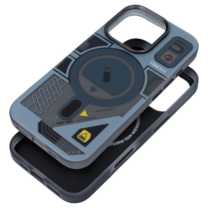 Θήκη Forcell F-Protect with Dual Layer 4D Technology Military Drop-Test Compatible With Magsafe For Case Apple iPhone 16 Pro Max (6.9") Cyber Grey