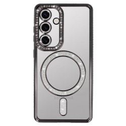 Θήκη Bling MagSafe Case Samsung Galaxy S25 Ultra S938 Black