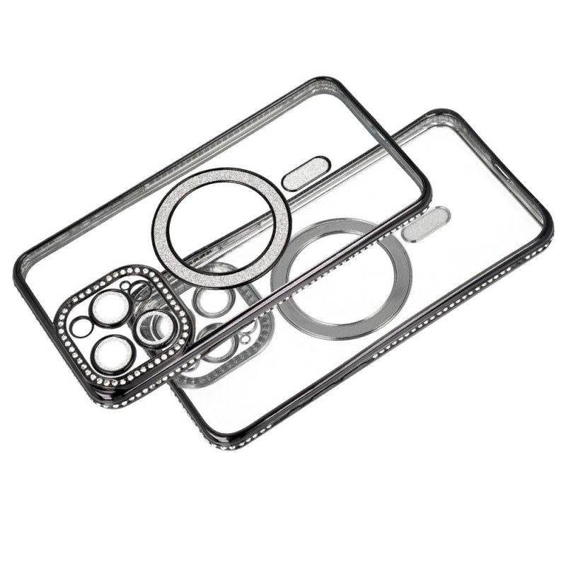 Θήκη Bling MagSafe Case Samsung Galaxy S25 Ultra S938 Black