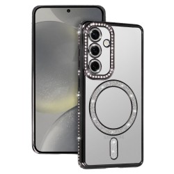 Θήκη Bling MagSafe Case Samsung Galaxy S25 Ultra S938 Black