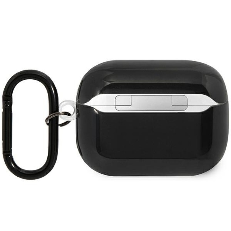 Θήκη Original BMW Tricolor Stripes BMAP222SOTK Apple Airpods Pro 1 / 2 Genuine Leather Black